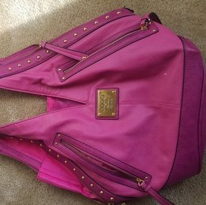 Large pink Coogi purse
